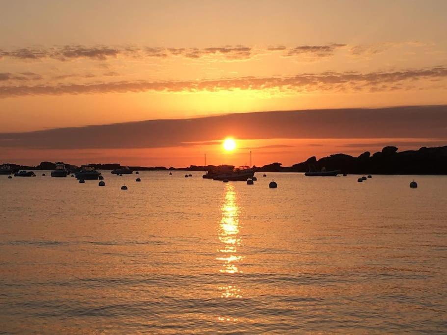 La Bernique Blanche De Perros Vue Mer 4 Personnes Exterior foto